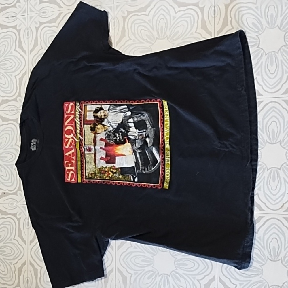 Star Wars Graphic T-Shirt 2X Christmas Holiday Short sleeve Crew Neck B40